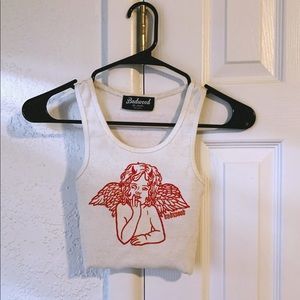 Badwood x Goodwood Cherub Crop Tank